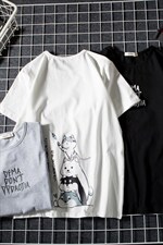 2021夏季新日系大码男网格风卡通印花T恤短袖T1005-P25图案已注册，男装T恤，电商A001