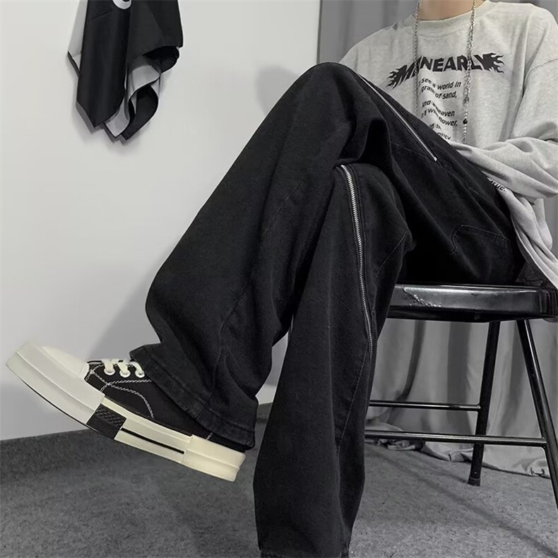 牛仔裤男秋季潮大码休闲裤子高街N1773P48,男装牛仔裤,星座1116-2