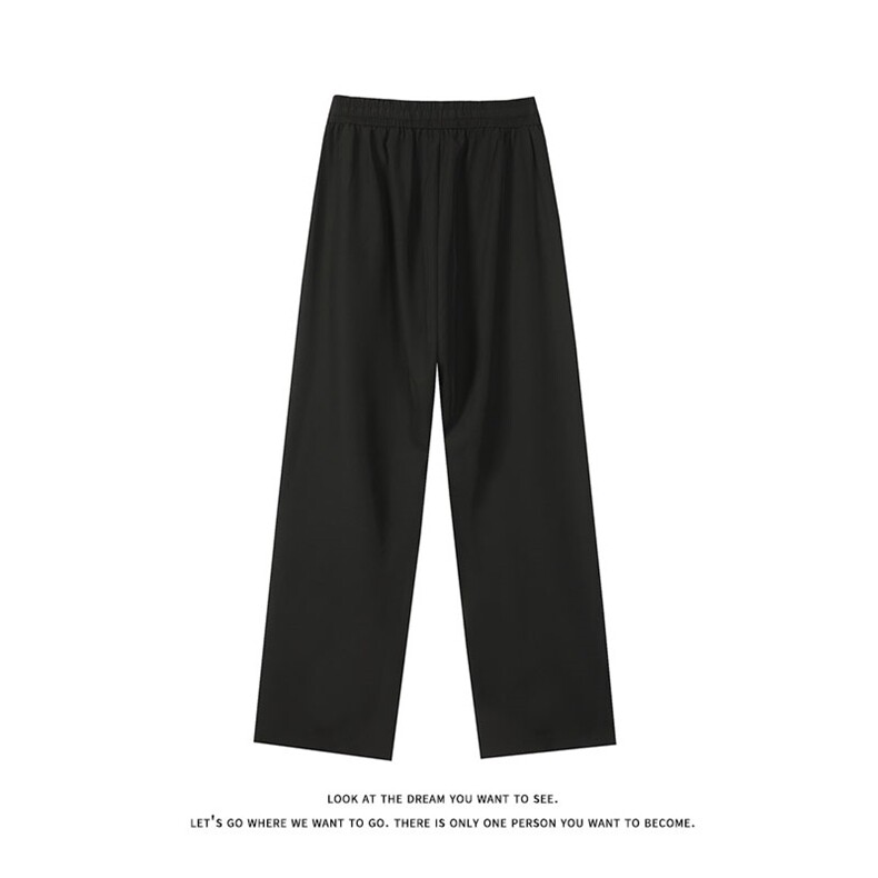 夏季大码抽绳松紧腰带褶冰丝防蚊直筒休闲长裤K8498-P25【特价】,男装休闲裤,电商A007