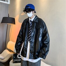 潮流夹克潮男春季皮衣外套W22P60，男装夹克，星座1116-2