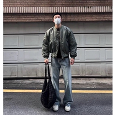 网图有货美式工装飞行员夹克棉服男MA1解构夹棉外套A102-P80，男装夹克，星座1505