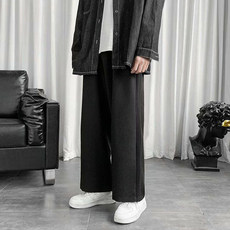 2025秋季原宿风休闲运动裤显瘦高腰宽松直筒阔腿裤长裤男HZ597，女装休闲裤，四季星座610B