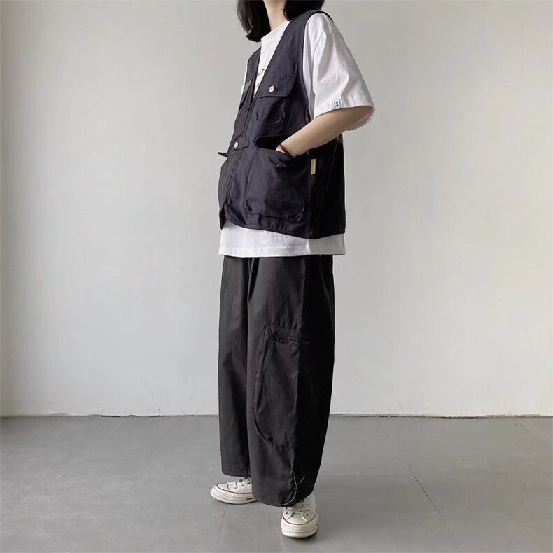 马甲宽松中性工装痞帅男女情侣百搭马夹背心潮流外套潮BB00P35,男装背心/马甲,星座1013-5