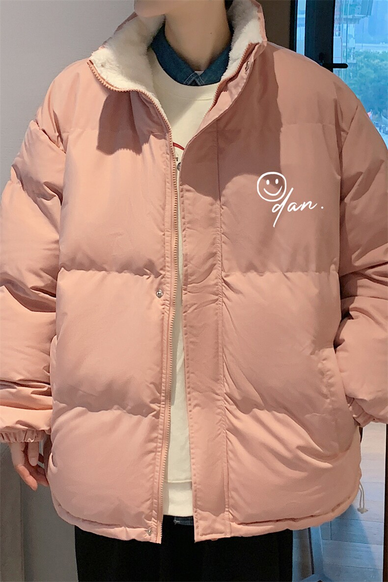 ！2023秋冬笑脸印花棉衣男保暖时尚棉服外套MY102特P78,男装棉衣,电商B220