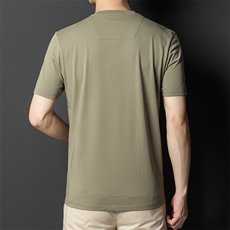 纯棉T恤短袖男2023夏季V领潮流半袖圆领上衣服BL2203-P60，男装T恤，星座1105-3