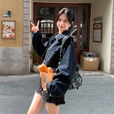 新款现货主推新款牛仔外套9873-P125-K178，女装短外套，2C129