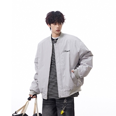 已注册白底抖音直播带货得物高品质棒球领飞行夹克棉衣M1358P88，男装夹克，电商C408-1(原B339-1)