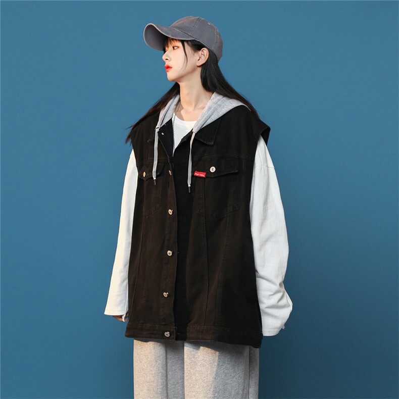 MJ202-p58-限价88M-5XL蓝背景牛仔马甲连帽工装ins潮牌秋季休闲,男装工装外套,星座116