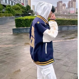 1506A/GL60/P62微弹夏季美式复古刺绣撞色棒球服1图片