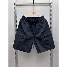 新款拉链口袋工装裤2026夏季宽松户外速干运动短裤男士纯色沙滩裤，男装牛仔裤，星座1210-1