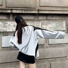 美式复古高街潮牌ins薄款宽松长袖T恤情侣男女同款中高腰常规，男装T恤，星座506A