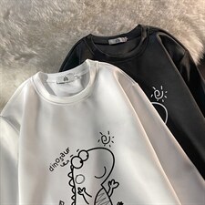 T4172-P25加绒款-P35简约帅气百搭长袖t恤男大码胖子卫衣，男装卫衣，电商A040