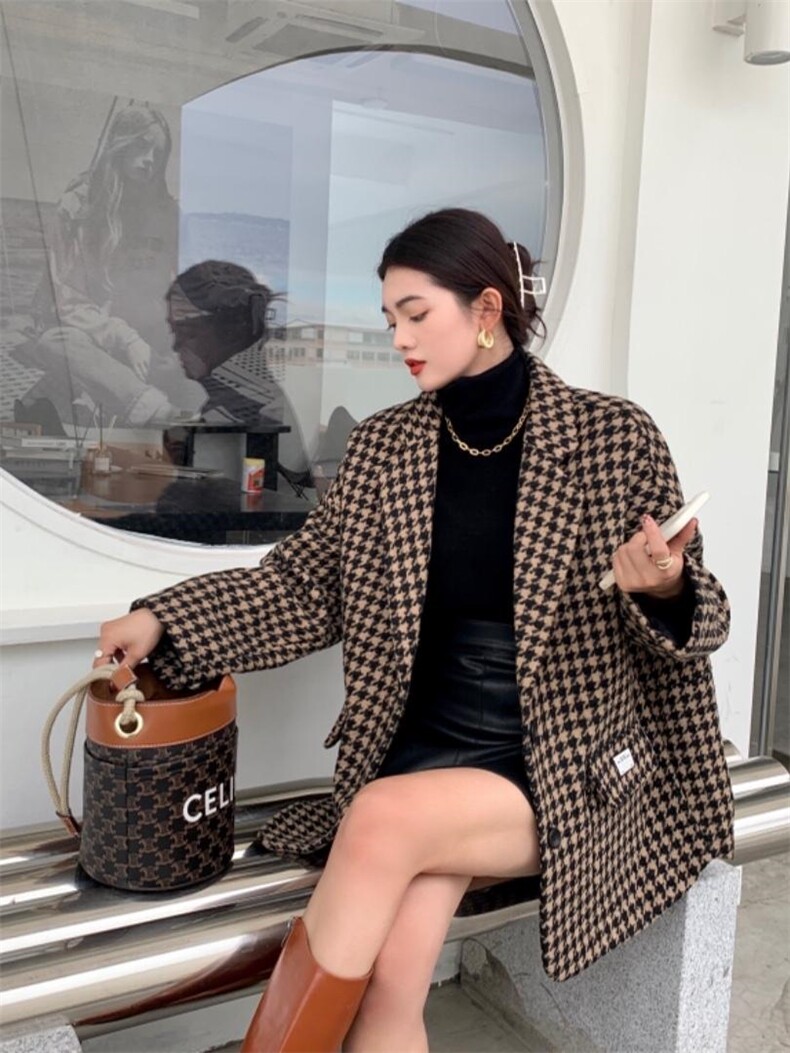 R9953款羊毛大衣日韩版宽松百搭款，其它，衣宫主