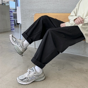 2025夏季工装裤百搭休闲男女九分裤子长裤 K863图片
