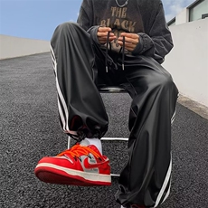 2023男休闲裤春新款立体裤头复合PU皮裤KT54-P36，男装皮裤，星座1109-3