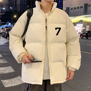 面包服男生秋冬季韩版潮流加厚棉服立领潮牌ins宽松痞帅棉衣外套图片
