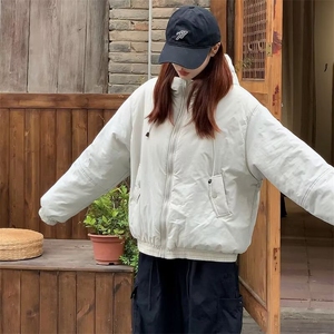 复古毛领连帽棉服女冬季设计感加厚保暖派克服棉衣外套2025新款图片