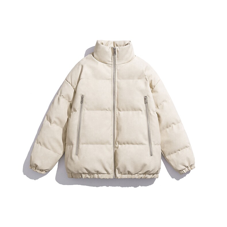 白底PU皮复古做旧双侧金属拉链设计夹克式棉衣男MY77092P130控198，男装夹克，星座227-7