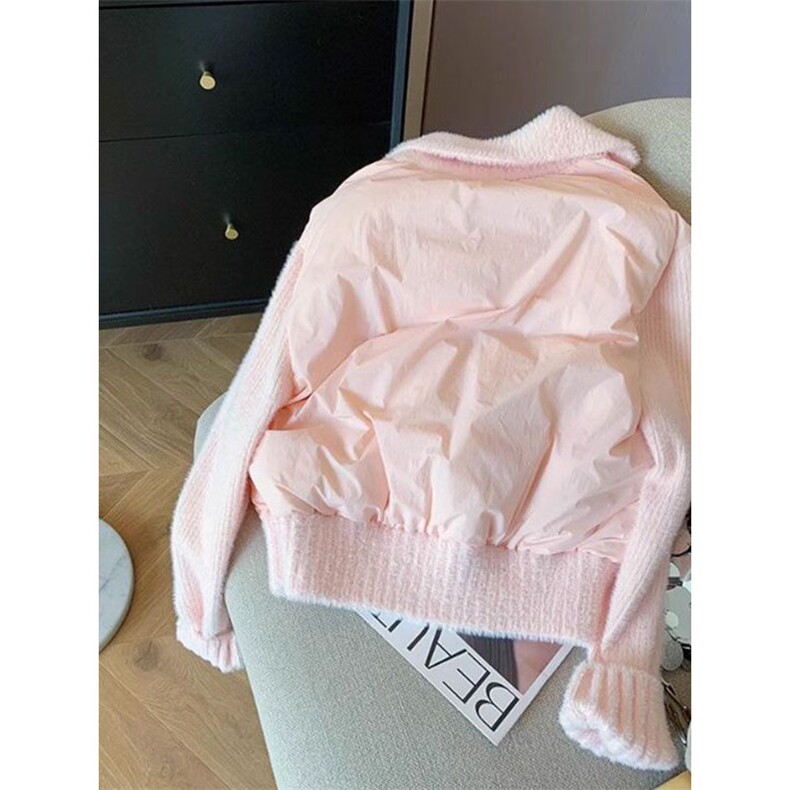1506-1/M76691/P89超火的针织拼接棉服外套女冬季,男装棉衣,星座1506-1