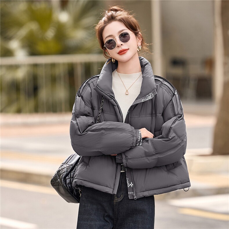 立领短款羽绒服女外套2025冬季新款小个子超好看加厚保暖外套女,女装羽绒服,沁沁公主