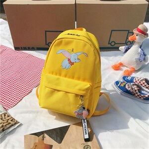 开学季韩版牛津布背包小飞象双肩包卡通印花校园书包图片