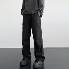 设计感休闲裤直筒机能长裤运动裤男登山防水冲锋裤K6608/P50，女装休闲裤，电商D202