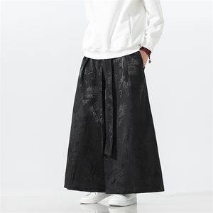 2025秋冬 风 马面裤 汉服 龙纹阔腿裤 K375加厚P65-常规P55图片