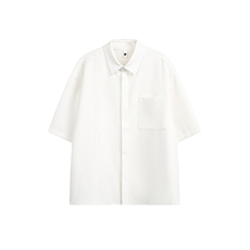 特P38无差价新款夏季时尚潮流百搭衬衫-HC2320日系白底，男装衬衫，电商A003