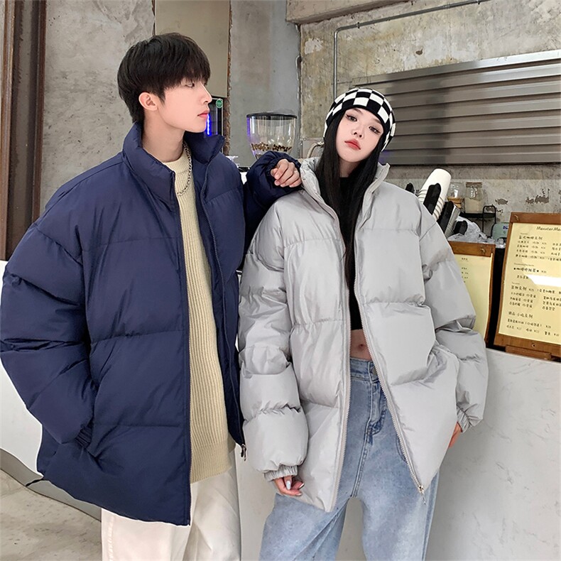 [二开款]D2200-TP60控价88冬季纯色棉袄加厚宽松百搭情侣棉衣服,男装棉衣,电商A102-1