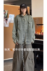 26春款复古做旧宽松工装夹克翻领经典潮搭外套HY857P70，男装夹克，电商A102B