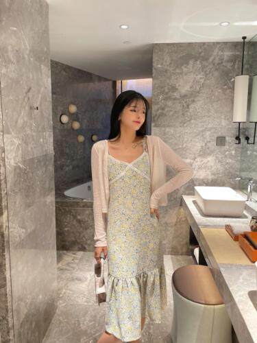 日韩连衣裙，女装连衣裙，花海QY