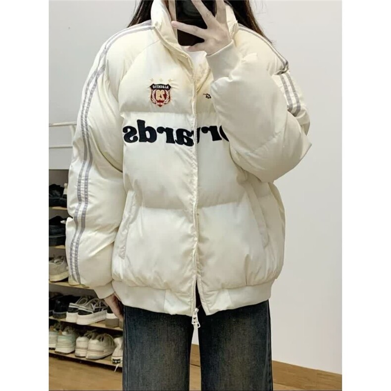 冬季立领棉衣外套男女加厚宽松保暖面包服外套MF8090-P88图片