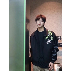 W9405-P73网图现货新款美式复古刺绣棒球服拼接翻领夹克外套，男装夹克，星座1608-2