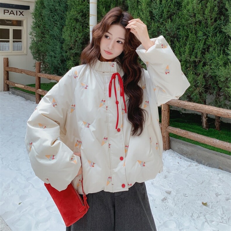 冰淇淋刺绣羽绒服外套，2B218-P275，控418图片