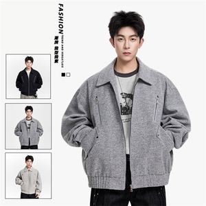 得物二开 美式高街潮牌设计感夹克外套男2025秋季新款JK1225-P108图片