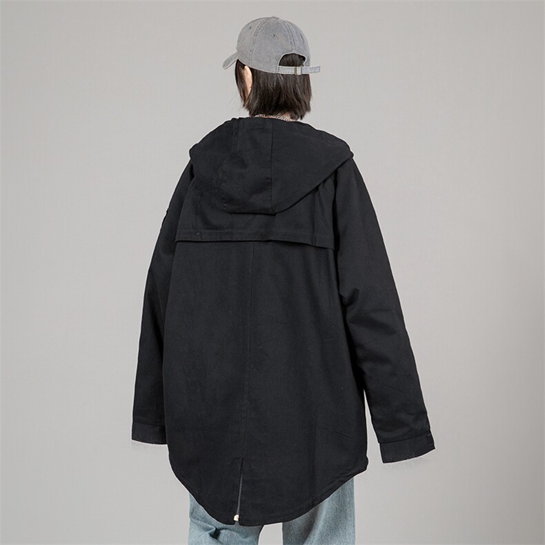 2021秋季新蒙马特中性风日系大码宽松迷彩连帽男个性外套J908-P75,男装夹克,电商A001