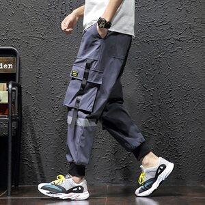 黑墙灰色春夏薄款束脚休闲工装裤 A061-1302-P50控价不要低于88图片