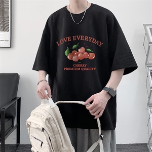 麂皮绒短袖t恤男大码半袖男 JD82325-P25图片