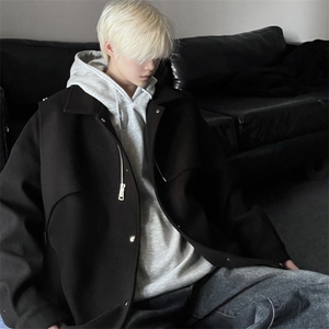 男装夹克2026秋冬季新款呢料毛呢大衣男生外套XZ514-2-F631-P125