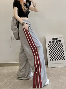 中性侧边条纹长裤   B318B-BB15-P45图片
