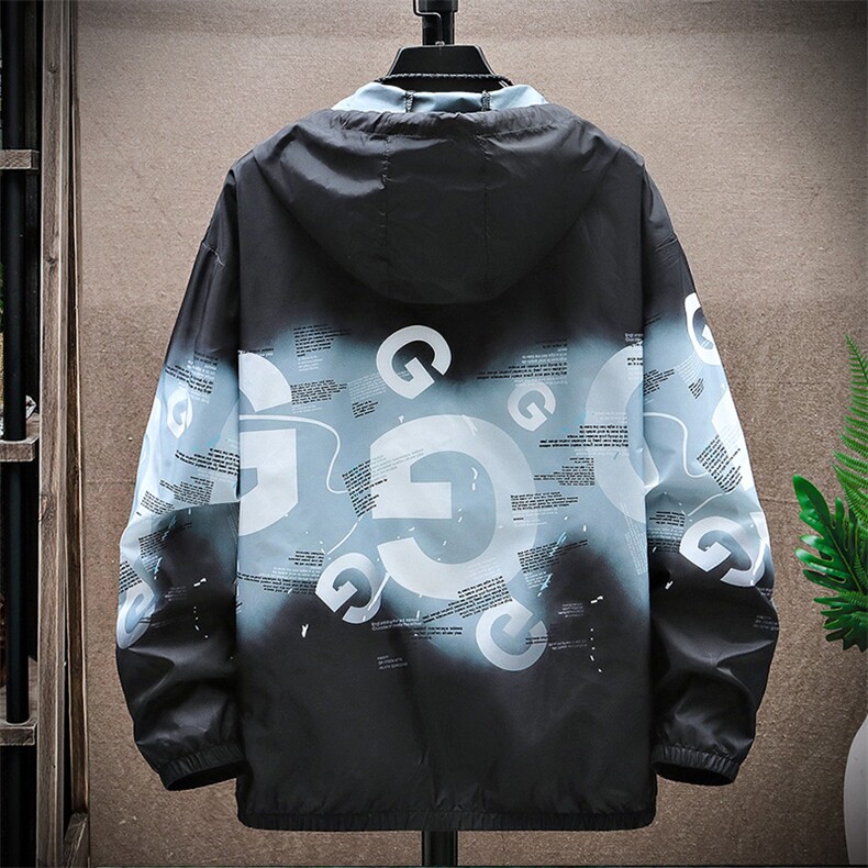 渐变冰丝防晒服夏季薄款户外防紫外线透气夏防晒衣服A438-08-P30,男装防晒衣,电商A438