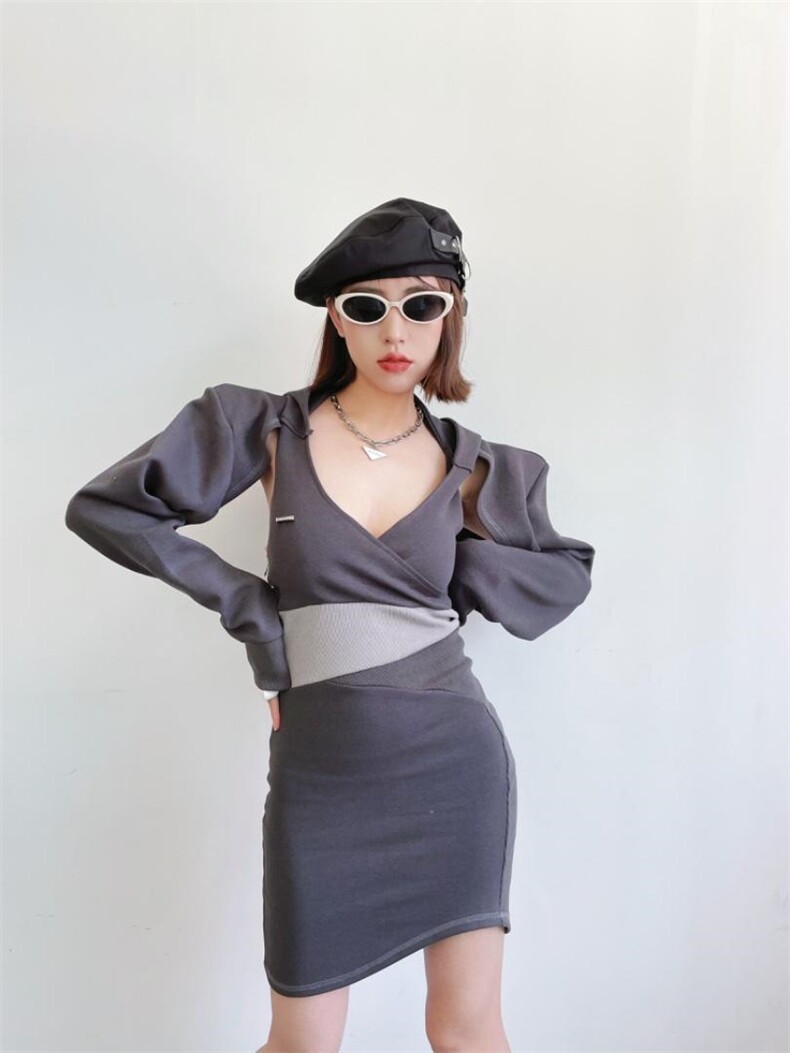 两件套连衣裙，女装连衣裙，YSQ Boomboom