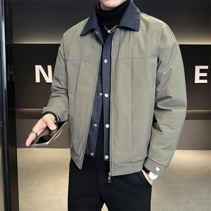 标50绒 店主风男士翻领假两件羽绒服外套 2509-P215(控券后298)图片