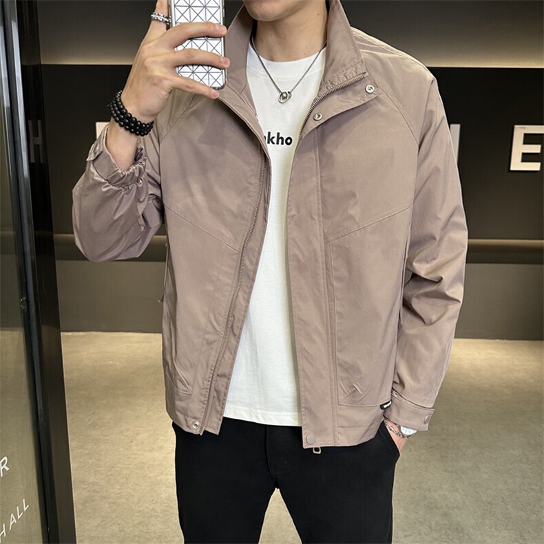 深度库存现货主推不断货直播休闲立领夹克外套上衣男8819P65,男装夹克,电商B226