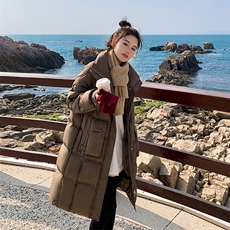 时尚中长款加厚羽绒服女2023年冬新款超防寒保暖宽松白鸭绒气质外，女装羽绒服，辉之琳