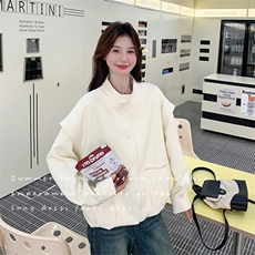 新品乳白色小个子棒球服外套女2C052-6611-P135-K188，女装短外套，2C052