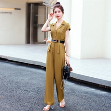 2023夏装新款时尚潮流简约气质修身连体裤，女装连体裤，米雪儿