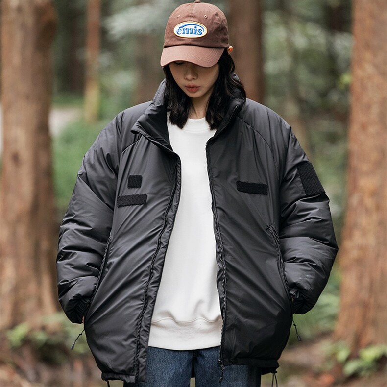 外27-2GANYOU日系拉链口袋可自行DIY魔术贴加厚棉服MY06-P195图片