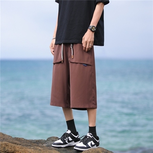夏季百搭休闲裤七分裤简约潮流男裤风裤子A061-ED50072-p35图片