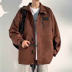 J6616P78光影墙抖音高品质牛津布冲锋衣外套反光条拼接防水，男装夹克，电商A026-1